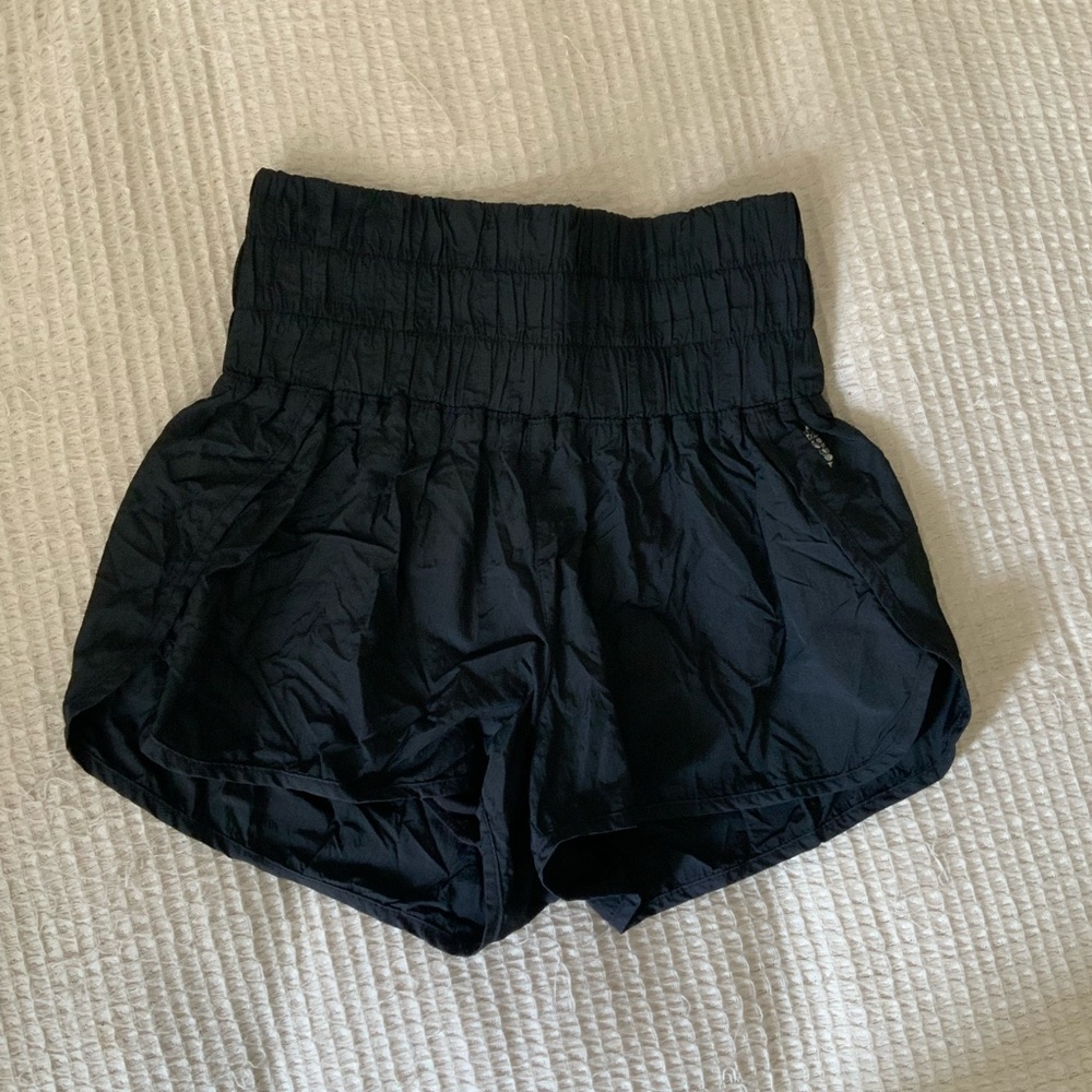 Free People FP Movement The Way Home Black Running Shorts High Waisted (1) Small